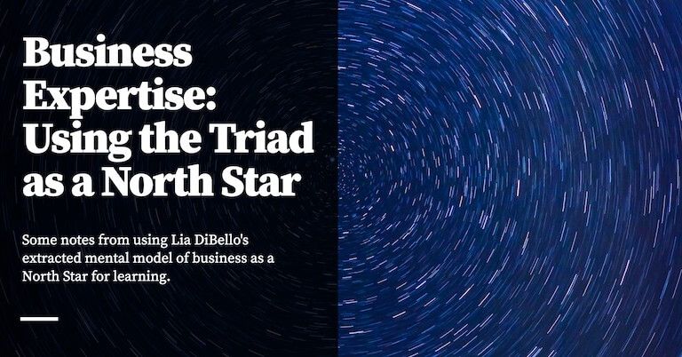 Feature image for Business Expertise: Using the Triad as a North Star