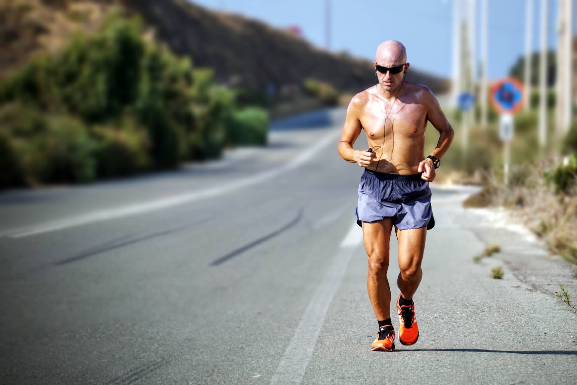 A runner in Crete