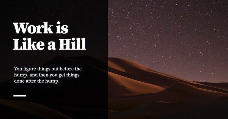 Feature image for Work is Like a Hill (Members Newsletter)