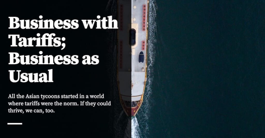 Feature image for Business with Tariffs; Business as Usual