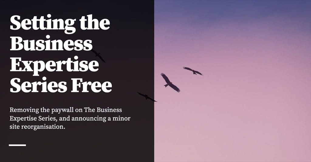 Feature image for Setting the Business Expertise Series Free