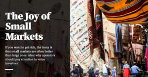 Feature image for The Joy of Small Markets