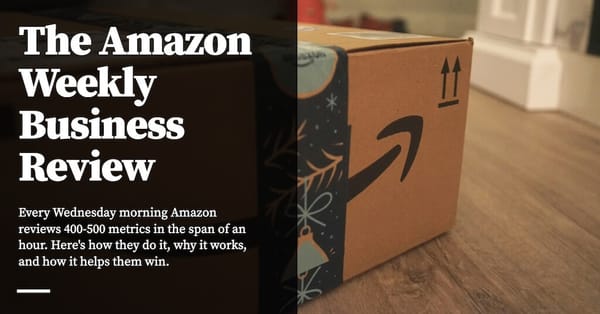 Feature image for The Amazon Weekly Business Review (WBR)