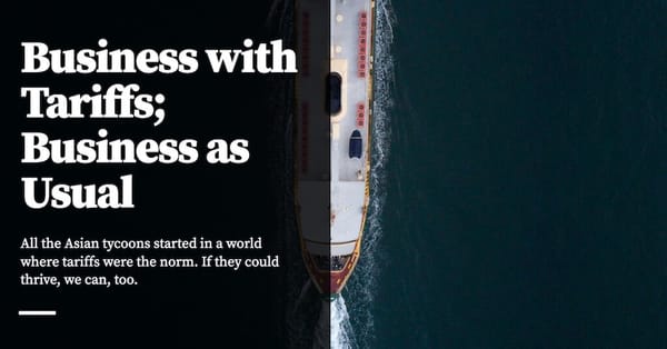 Feature image for Business with Tariffs; Business as Usual