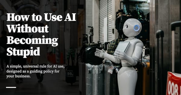 Feature image for How to Use AI Without Becoming Stupid