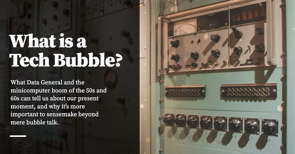 Feature image for What is a Tech Bubble Anyway?
