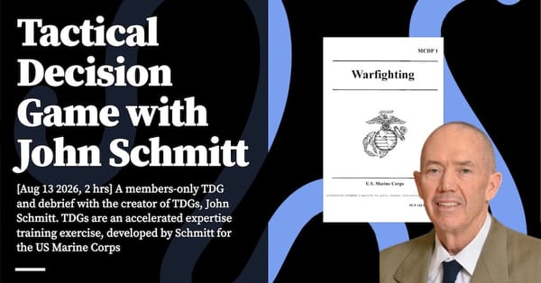 Feature image for Tactical Decision Game with John Schmitt